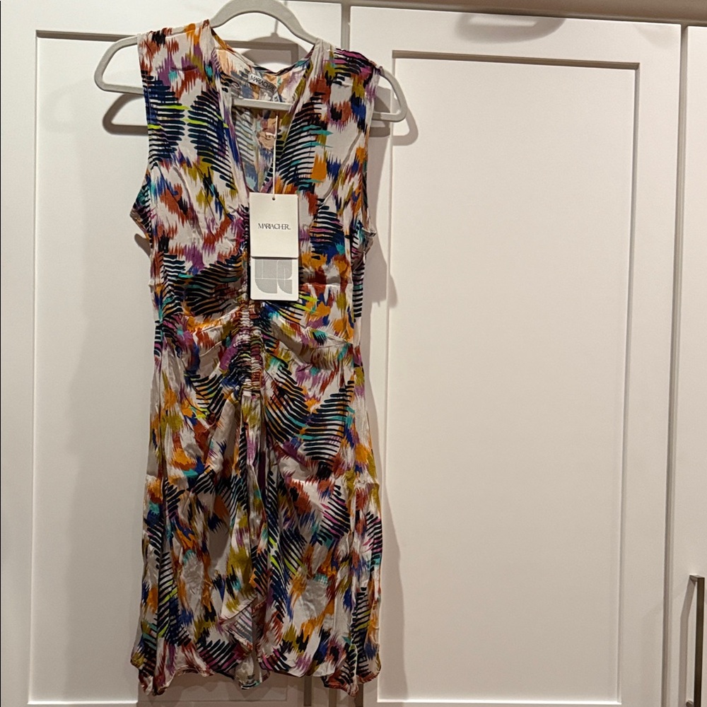 Mariacher Colorful Abstract Mini Dress